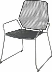 Nové židle - kov, tmavě šedá
