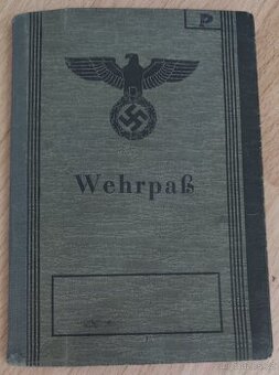 Originální Wehrpaß - 1