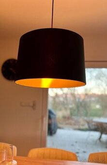 Set lampa + závěsné světlo černá
