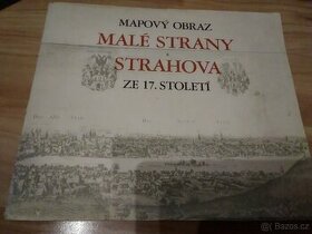 Mapový obraz Malé Strany a Strahov-Václav Hollar