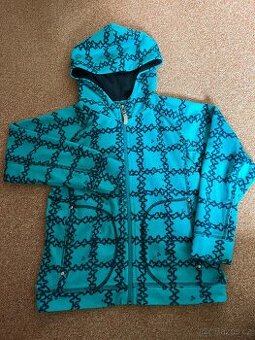 fleece mikina tyrkysová vel. 128/134