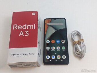 Xiaomi Redmi A3 3/64gb black. Záruka 6 měsíců.