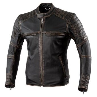 Kožená bunda na motorku Rebelhorn Hunter Pro Vintage hnědá