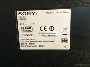 Koupím televizi Sony Bravia KD-55XD8505 s vadnou obrazovkou