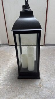 Lucerna Š24xD24xV70 cm s LED černá