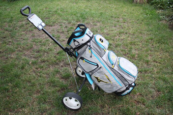 ÚPLNĚ NOVÝ GOLFOVÝ BAG MIZUNO + GOLFOVÝ VOZÍK