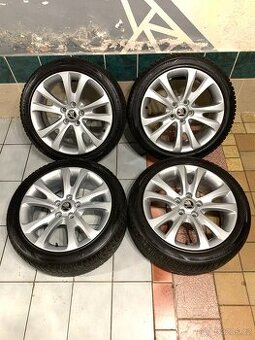 Alu kola Škoda R17 5X112 ZIMNÍ PNEU 225/45 R17 TOP STAV - 1
