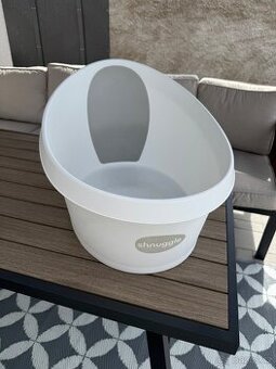 SHNUGGLE Vanička Toddler bílá se světle šedou opěrkou