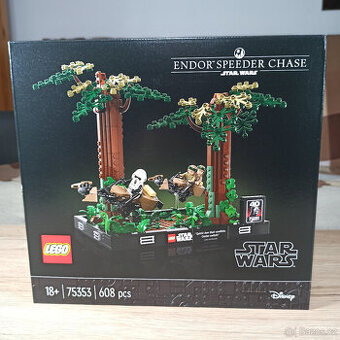 LEGO 75353 Honička spídrů na Endor – diorama