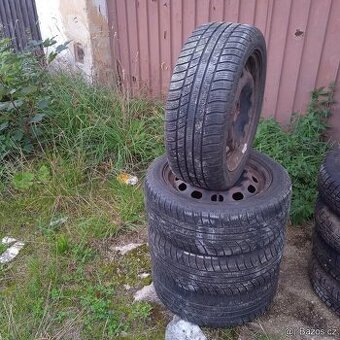 Sada plechových disků 4x108 s Zimní 195/50/15