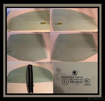 Sklo do dveří OCTAVIA tónované - sada
