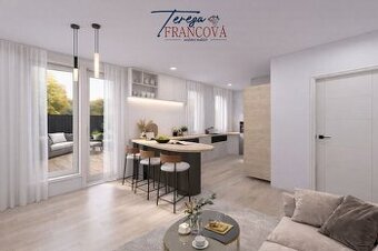 Prodej bytu 3+kk 74 m2 s terasou 18m2 a zahradou, Prostějov