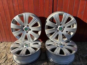 4x org. 17" Alu disky SKODA, 6Jx17, ET45, 5x112