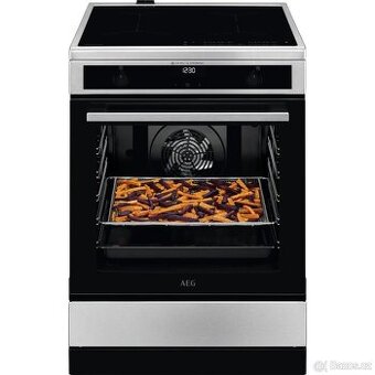 Nerezový sporák AEG CIB6645ABM (indukce/elektrika)