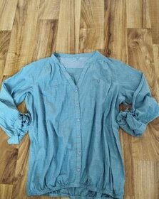 Krásná modrá lehounká košile vel.44/XXL