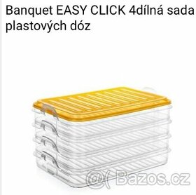 Sada plastových stohovatelných dóz Easy Click, Banquet - 1