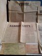 Noviny a časopisy kolem r. 1890 - 1