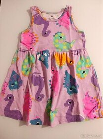 Dívčí šaty HM (dinosauři), vel. 92