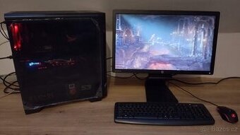 Herní PC s Ryzen 2600, GTX 1080 a 23" 1080p monitorem