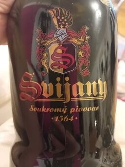 Pivní láhev džbánek 1l Svijany 2013, patentní uzávěr
