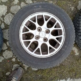 Litá originál kola Mitsubishi 4x100r14, pneu185/65R14