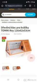 Klec, venkovní výběh pro morčata, králíky