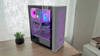 💻 Bílý herní PC | Ryzen 5 5600 + RTX 3060Ti GDDR6X