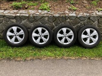 Alu kola Škoda Velorum 5x112 r16 na letních pneu