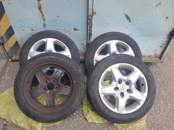 4x original opel kola letni pneu 205/55/16 80%