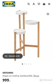 Stojan na květiny SATSUMAS Ikea