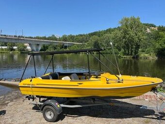 Motorový člun FINNSPORT a lodní přívěs - ELEKTROMOTOR