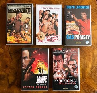 VHS videokazety - sada 5 kusů