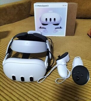 Meta Quest 3 (512 GB) + Bobovr M3 Pro hlavový popruh