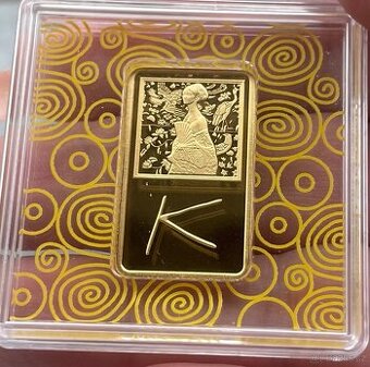 Zlatá mince Gustav Klimt