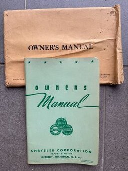 Chrysler Plymouth De Soto Dodge originální návod k obsluze