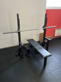 Combo rack pro dřepy a bench press