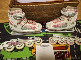 Dívčí brusle 2in1 rostoucí