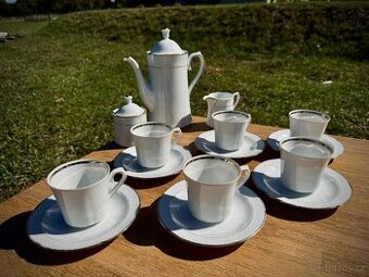 Čajová souprava Winterling Bavaria – porcelán se zlatou link