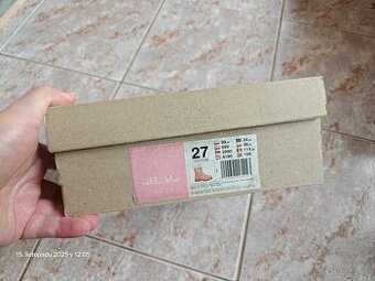 Dívčí 1x nošené kozačky vel.27