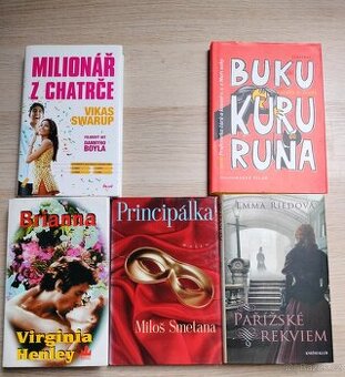 Knihy (Milionář z chatrče, beletrie, romány) - od 50 Kč