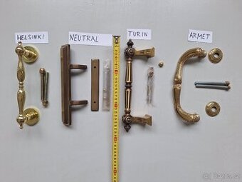 Krásná mosazná madla - více druhů