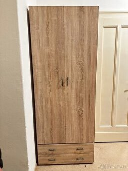 Šatní skříň s nástavcem dub sonoma