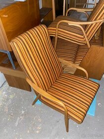 Nová retro sada (křesla, gauč, židle, včetně stolků)