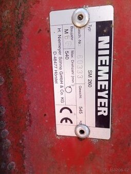 Prodám diskovou sekačku niemeyer 260