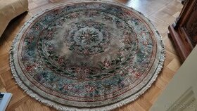 Ručně tkaný koberec vlněný, vysoká hustota vlákna 210x210