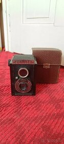 starý fotoaparát Fokaflex včetně pouzdra