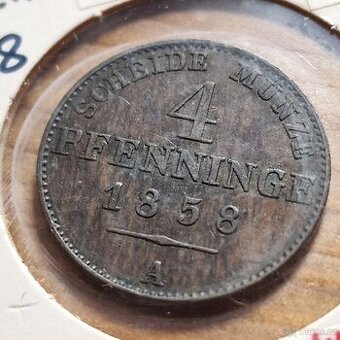 4 pfennig 1858 A (Berlín) - 1