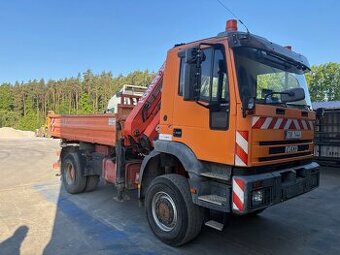 IVECO MP 180E25W 4x4 třístranný sklápěč s hydraulickou rukou
