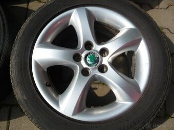 SADA ALU ŠKODA ANTARES 5x100 ,FÁBIA I,II, ROOMSTER 195/55R15