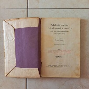 Obchodní těsnopis československý a německý z r. 1928 - 1
